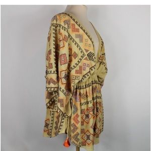 Free people boho romper .